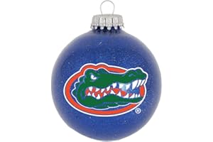 RFSJ Florida Gators Blown Glass Sparkle Ornament Blue