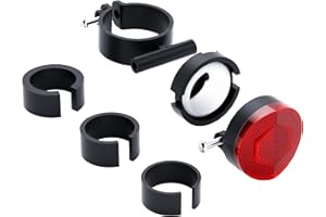 CQT Airtag Bike Mount, Hidden Bicycle Seatpost Mount Compatible with Apple Airtags,Anti-Theft Air tag GPS Tracker Bike Reflector Holder for Mountain Bikes, E-Bike and Scooter (1-Pack)