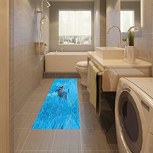 3D (dolphin) to study non-slip resistant floor kitchen decal (120x60cm)