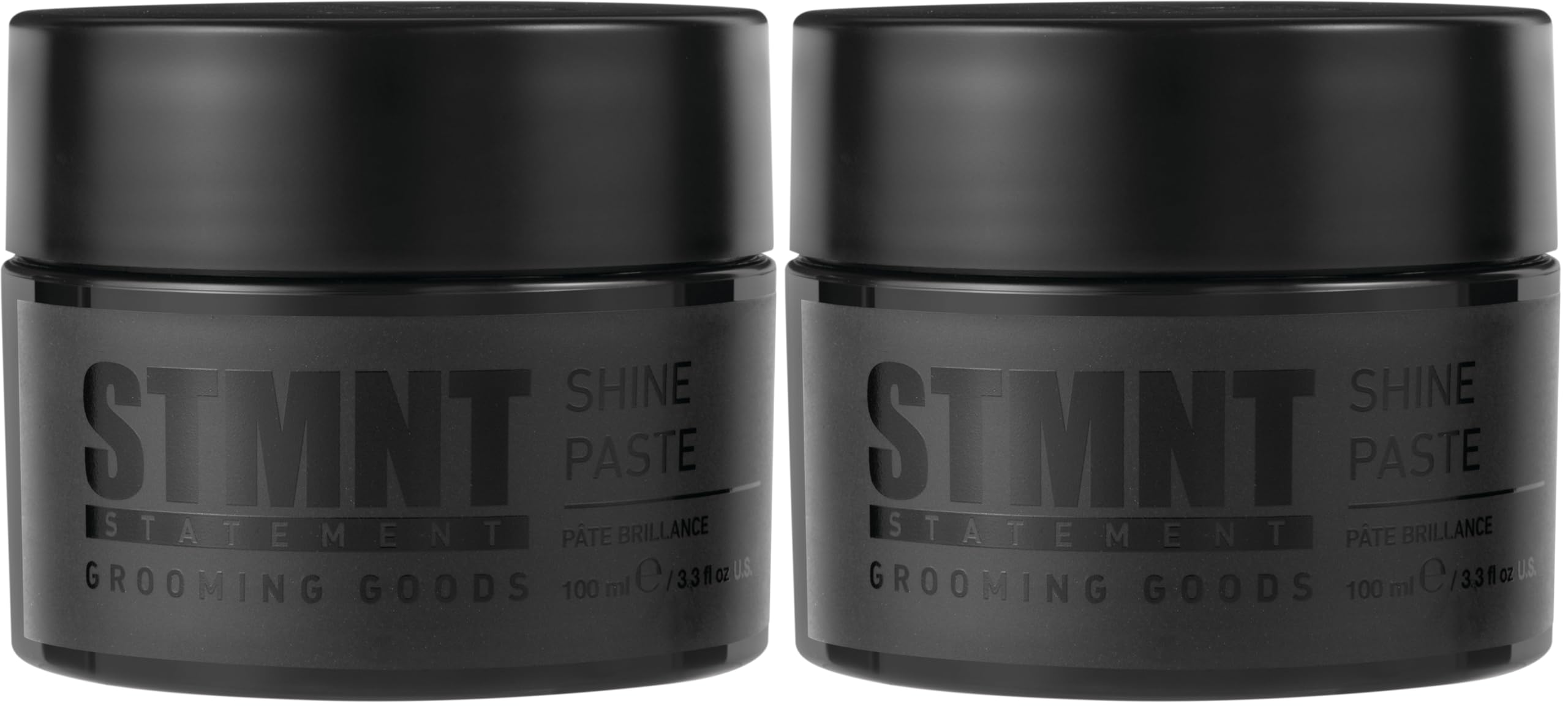 STMNT Grooming Goods Shine Paste,3.38 oz | Natural Shine Finish | Strong Control-| Non-Greasy Formula,(Pack of 2) Image