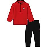 Nautica boys 2pc Polar Fleece 1/2 Zip Jogger Set
