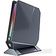 Mini Gaming PC, 12Th Intel Core I7-12700H Mini PC with Nvidia RTX 3050 4GB RGB Lights Desktop Mini Computer, 32GB DDR4 1TB NVMe SSD, 2X HDMI Type-C, 2.5G LAN WiFi6E BT5.3, Windows 11 Pro