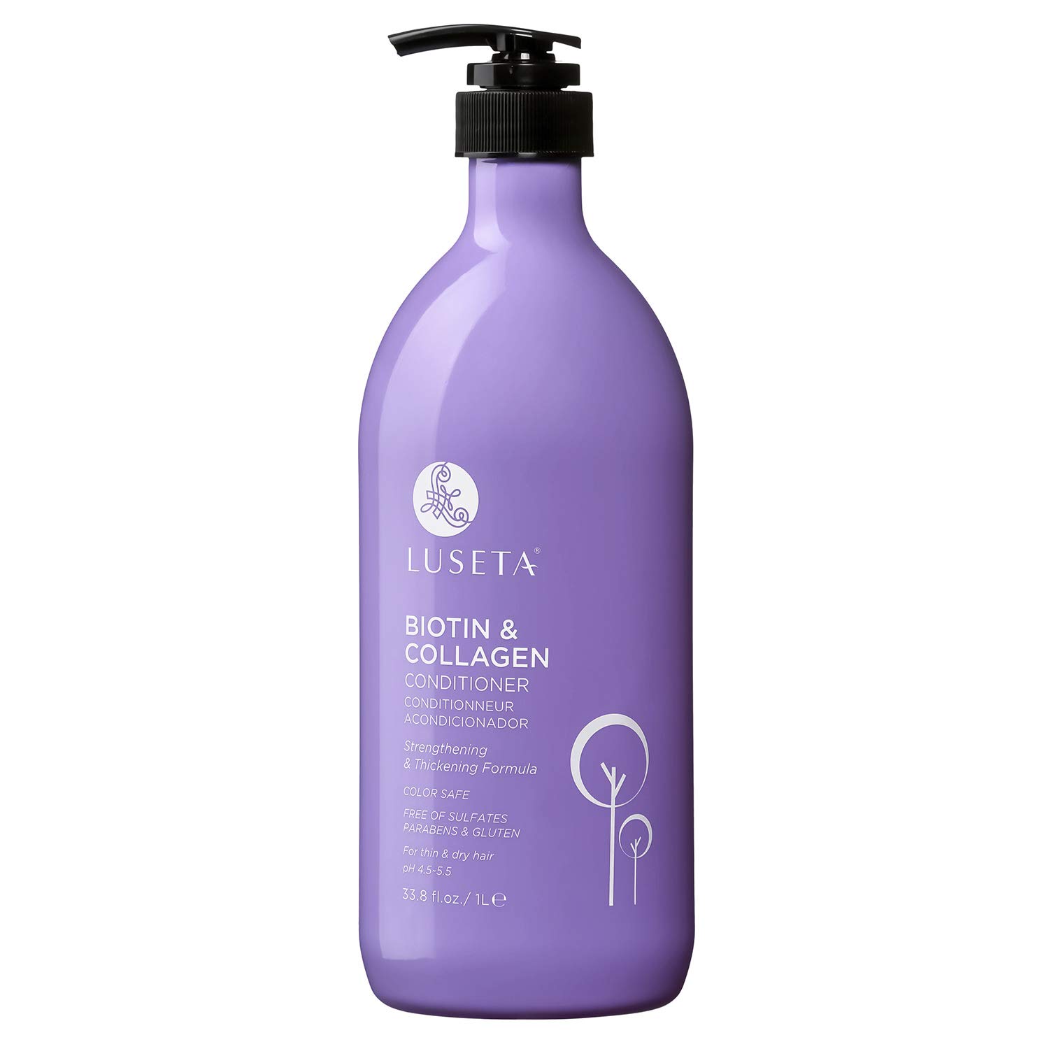 Luseta Biotin & Collagen Conditioner Thickening for Hair Loss & Fast Hair Growth - Infused with Argan Oil to Repair Damaged Dry Hair - Sulfate Free Paraben Free 33.8oz : Beauty