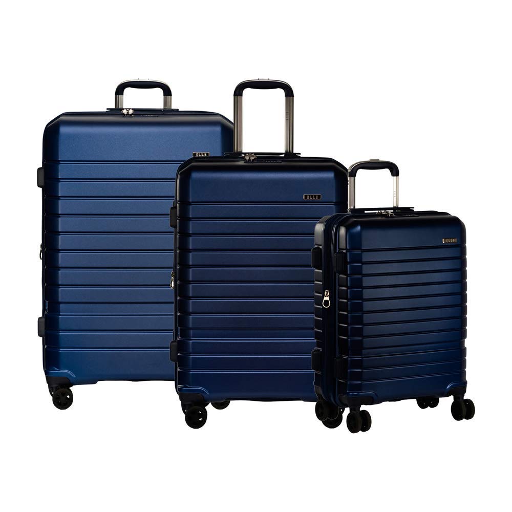 Buy Elle Uptown 3 Piece Spinner Luggage Set, Lightweight Hardshell
