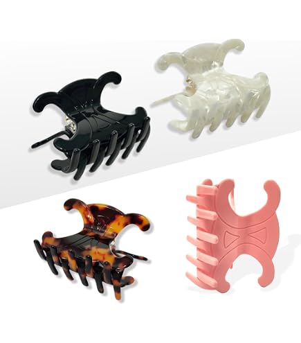 Amazon.com: Premium durable acetate butterfly hair clips, 4  display picture 1