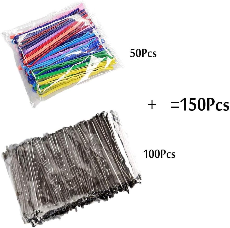 YUIP 150 Pieces Hair Clips Metal Hair Pins with Portable Box Black / Color Mini Hair Clips for Hair Styling Decoration - Image 3