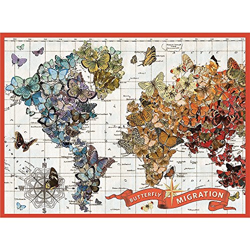 Wendy Gold Butterfly Migration 1000 Piece Puzzle B01MA1CZT6 Book Cover
