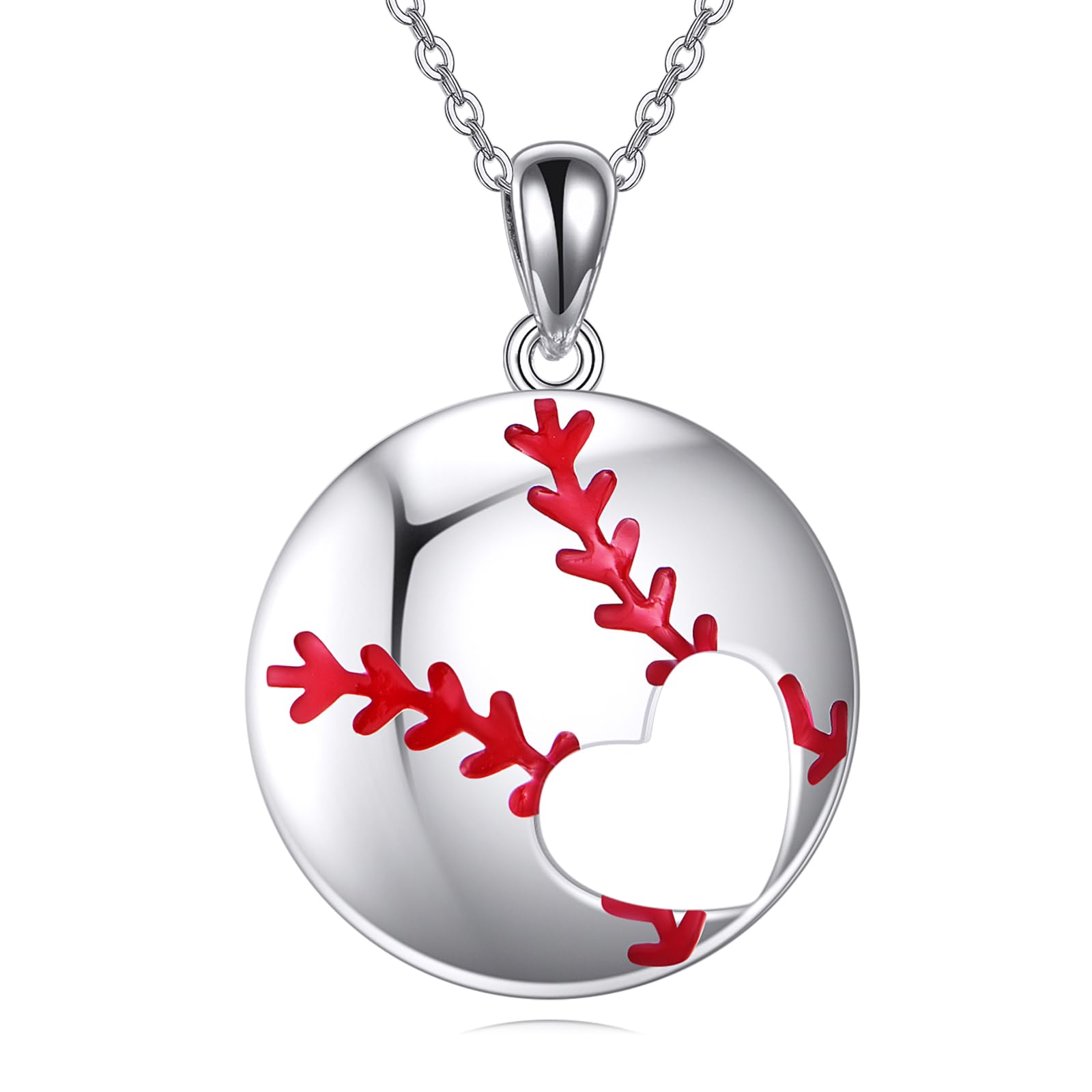 YFN Baseball Necklace Baseball Gifts for Girls, Ball Pendants Sprots Necklace for Girl's and Women Sports Fan Jewelry Gift for Player