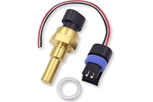 VEHICODE Engine Coolant Temperature Sensor, ECT Water Temp Sensor Compatible with Chevrolet Chevy Silverado Suburban Equinox Tahoe Malibu Camaro Corvette, GMC Sierra Yukon Terrain, w/Connector