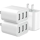 USB Charger Block, Wall Plug in USB Charging Blocks, Fast Charging Multiport Wall Charger Power Adapter for USB Charger for P