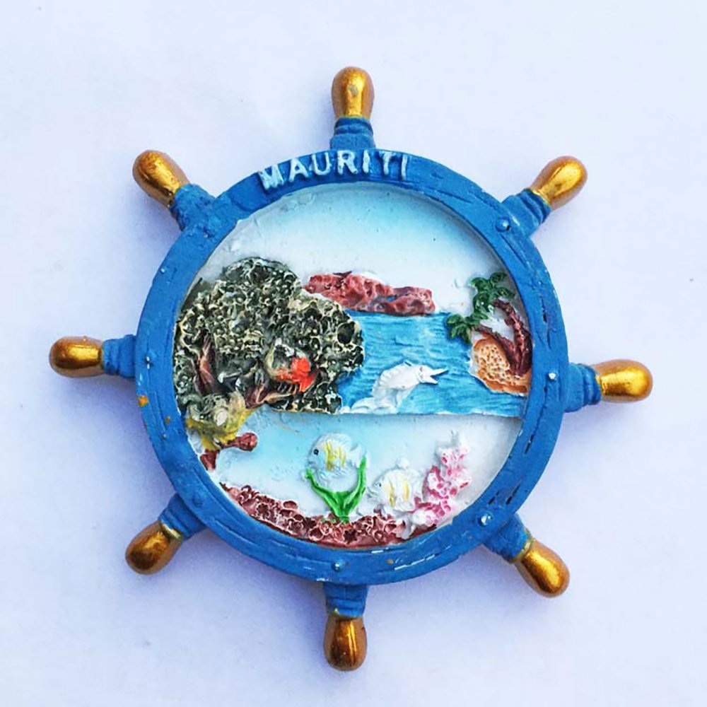 Imán para nevera con diseño de rudder 3D, recuerdos de turismo ...