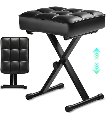 Amazon.com: KORG PC-300 BK High Low Flexible Chair for Pianos