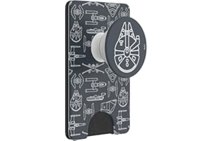 PopSockets Phone Wallet with Expanding Grip, Phone Card Holder, Wireless Charging Compatible, Star Wars - Darth Vader