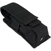 Daycount® Military Tactical Single Pistol Magazine Pouch Knife Flashlight Sheath Airsoft Hunting Ammo Molle Pouch Multifuncti