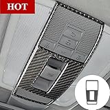 Carbon Fiber Car Roof Front Reading Light Trim Cover for Mercedes-Benz C Class W204 2007-2013