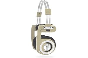 Koss Porta Pro Wireless 2.0 Bluetooth On-Ear Headphones, 20+ Hour Battery, USB-C Charging, Microphone, Analog Audio Pass Through, Retro Style, Rhythm Beige