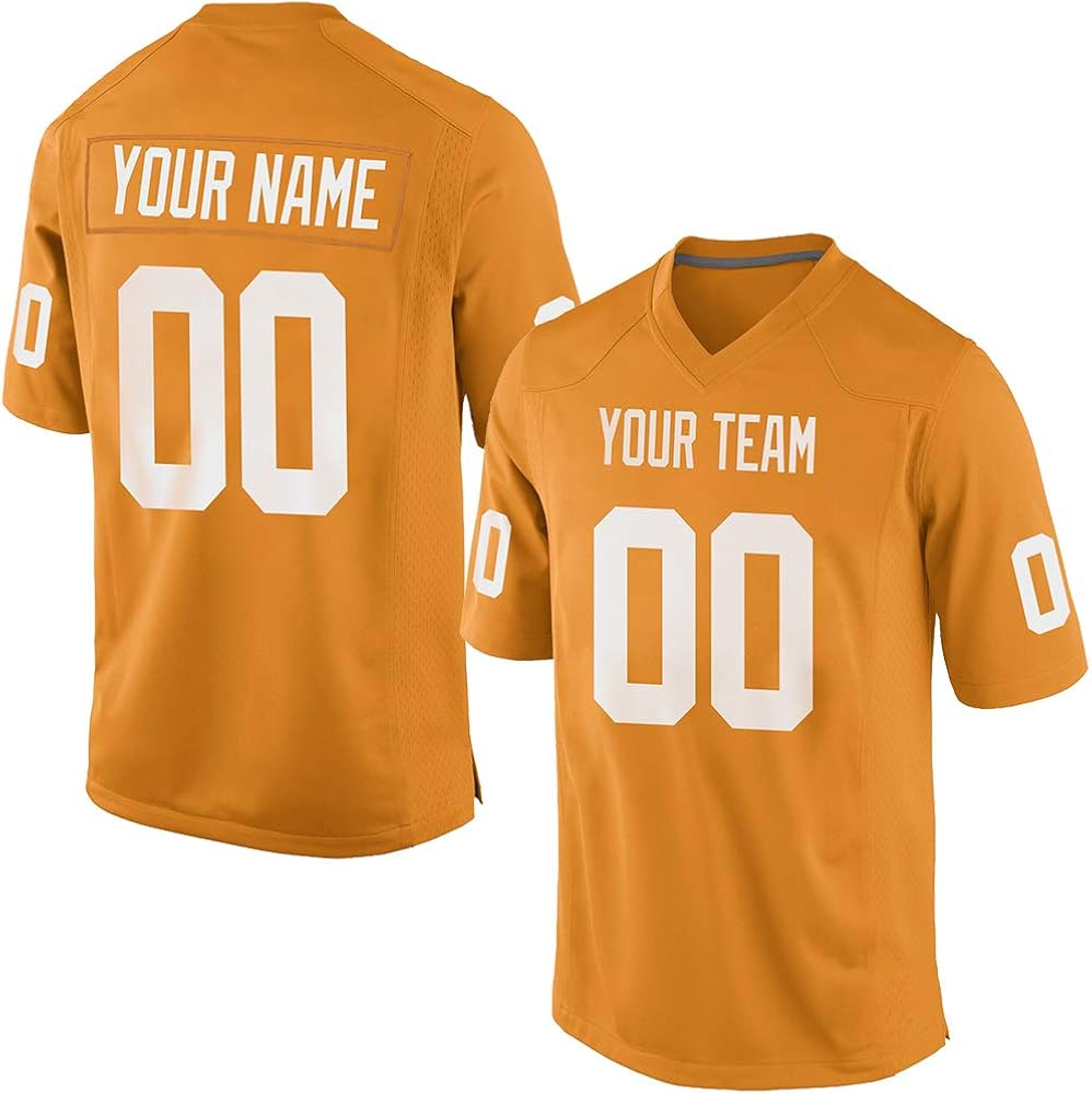 orange and black football jersey