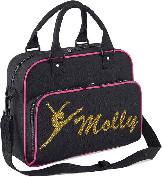 In The Style Of Personalised Dance Bag Ballet Gym Bag Shoulder Bag School PE Kit Sports Bag Kids
