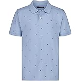 Tommy Hilfiger Boys Short Sleeve Fashion Polo Shirt, Button Closure, Soft & Comfortable