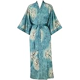 Kwedhonjh women's kimono robe, pajamas, home clothes - pocket robe
