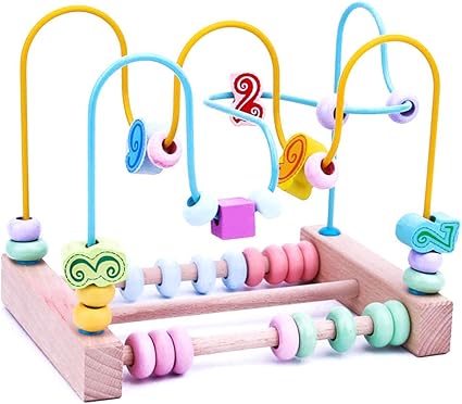 wooden bead toy baby