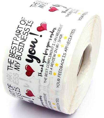 Personalized Thank You Stickers – Instagram Handle, Review Labels