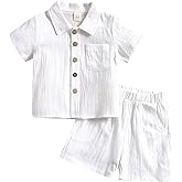 Sprifallbaby Toddler Baby Boy Easter Outfit Carrot Print Short Sleeve Lapel Button Down Shirt and Shorts Summer Clothes Set