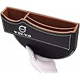 SXTYXCLGS Car Seat Storage Box, Leather Car Seat Gap Filler Organizer for Volvo XC90 XC60 V50 S60 V70 V60 V40 S90, for car Storage of Cell Phones, Sunglasses, Keys, Cards