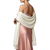 RIIQIICHY Women's Scarf Pashmina Shawls and Wraps for Evening Dress Bridesmaid Wedding Bridal Winter Warm Long Large Scarves