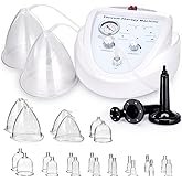 RUTAWZ Vacuum Therapy Machine, Vacuum Cupping Scraping Massage Machine Adjustable Suction and 6 Modes Multifunctional Body Massager with 24 Vacuum Cups and 3 Pumps for Salon SPA