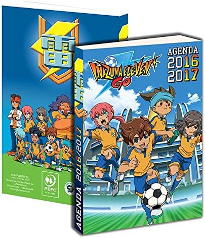 Academic Diary 2016-2017 Inazuma Eleven Carton 12 x 17 cm Blue