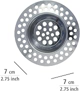 WENKO Sink Strainer Set of 2 Stainless Steel 7cm Prevent Clogs view 4