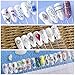 Macute Nail Stickers for Women Self-adhesive Nail Decals 40 Sheets DIY Black Flower Necklace Butterfly Animal Nail Art Stickers for Toenails and Fingernails Decor Water Transfer Paper Decorations