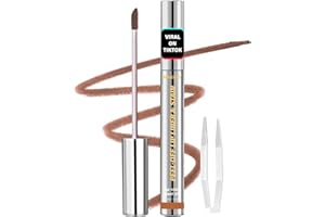 nakido Lip Stain - Lip Stain Peel Off | Waterproof, Transfer-Resistant, Smudge-Proof | Precise Application, One-Peel Finish | Long Lasting Lip Liner Stain for All-Day Color Hold（Light Brown）