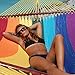 Caribbean Hammocks Jumbo 55 INCH - Soft-Spun Polyester (Rainbow)