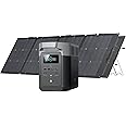 EF ECOFLOW Solar Generator DELTA 2 with 2x220W Portable Solar Panels, 1024Wh LFP Battery, Fast Charging, Portable Power Station for Home Backup Power, Camping & RVs