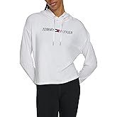 Tommy Hilfiger Womens Lightweight Logo Hoodie Sweatshirt