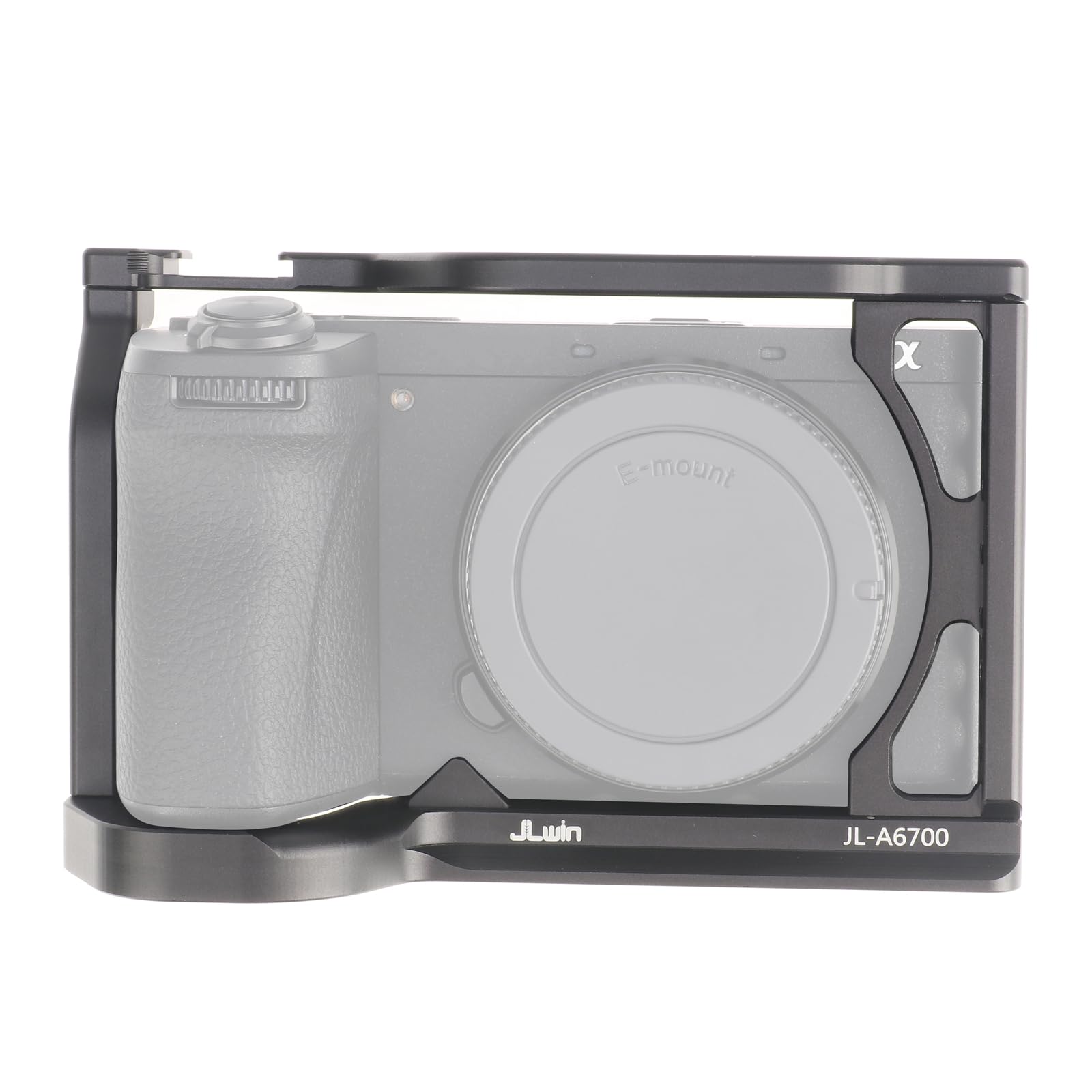 FOTGA Aluminum Camera Cage for Sony Alpha A6700 (ILCE-6700) Mirrorless Camera, 3/8"-16 Locating Hole for ARRI Grip, Quick Release Plate for Arca