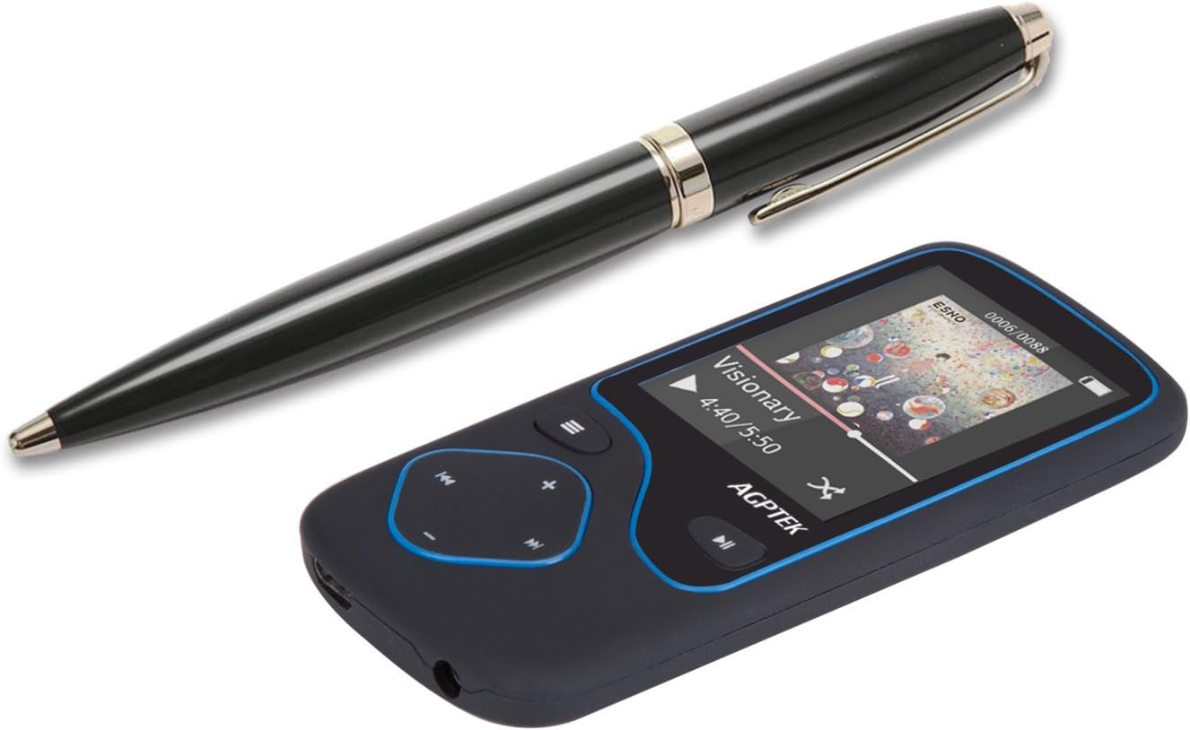AGPTEK C05 8GB Bluetooth MP3 Player Portable Music Player with FM 12 Hour Playback Blue - Image 3