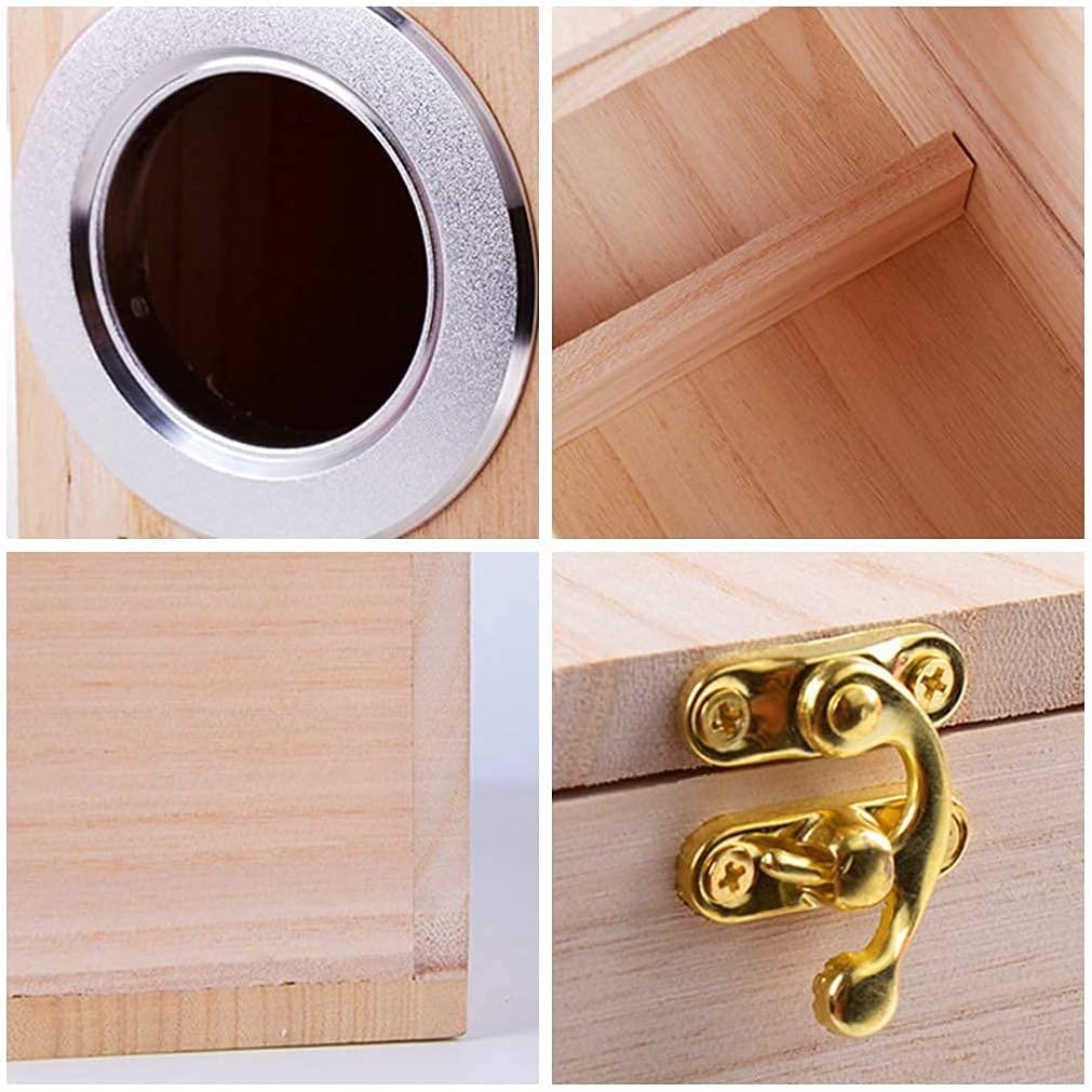 HANG Parakeet Nest Box Bird cage with Natural Pine Wood, Bird Nest Breeding Box Cage for Budgie/Cockatiel/Conure/Parrot/Dove : Pet Supplies