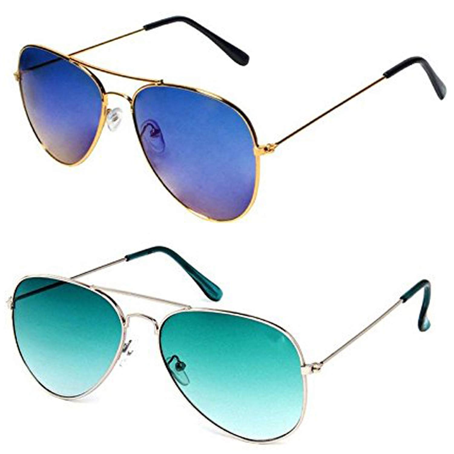 blue aviator sunglasses womens