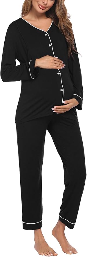 button maternity pyjamas