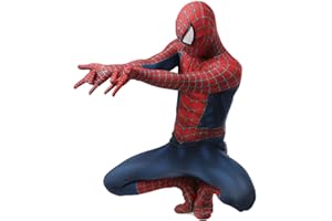 COLOWANA Halloween Cosplay Costume Superhero Spandex Jumpsuit Bodysuit Costume Mask 3D Style