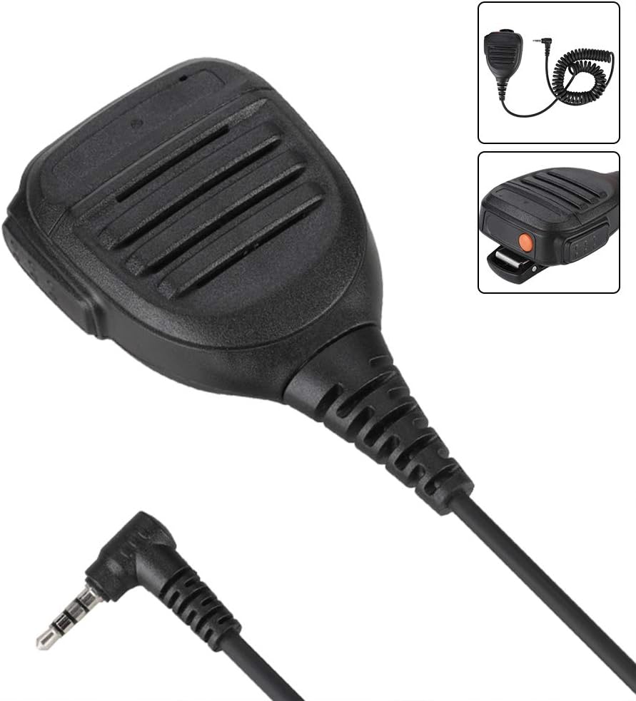 Walkie Talkie Microphone, 3.5mm PTT Handheld Two Way Radio Speaker Mic for YAESU FT1D, FT1XDR, FT2DR, FT2XDR, FT-50, FT-60, FT-10R, FT-40R, FT-50R, FT-51R, FT-60R, FT-250R, VX-10, VX-14，etc: Electronics