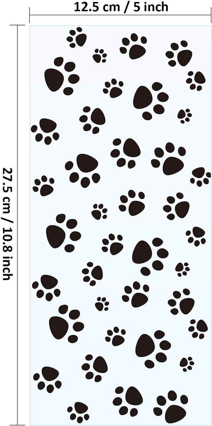 Blulu 200 Pcs Pet Paw Cellophane Bags Dog Party Favor Heat Sealable Treat Paw Gift Cat Candy Bags with 200 Pcs Silver Twist Ties for Pet Party Favors(Black) - Image 3