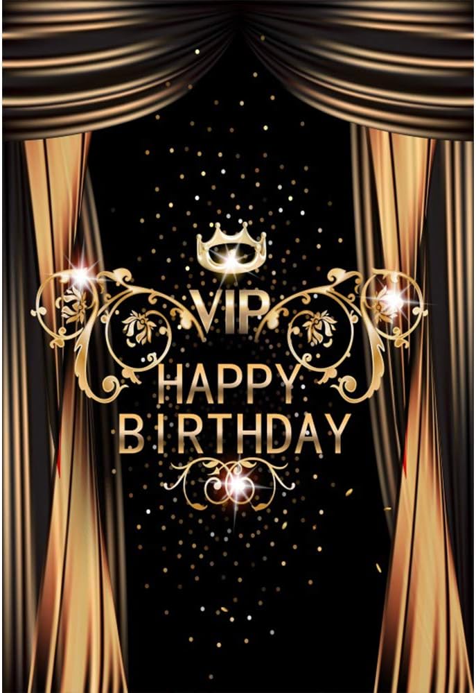 Joyeux Anniversaire Fete Toile De Fond Noir Et Or Paillettes Bokeh Paillettes Taches Photographie Fete Danniversaire Fond Enfants Adulte Gateau Decoration De Table Photo Booth Accessoires Photo Et Camescopes