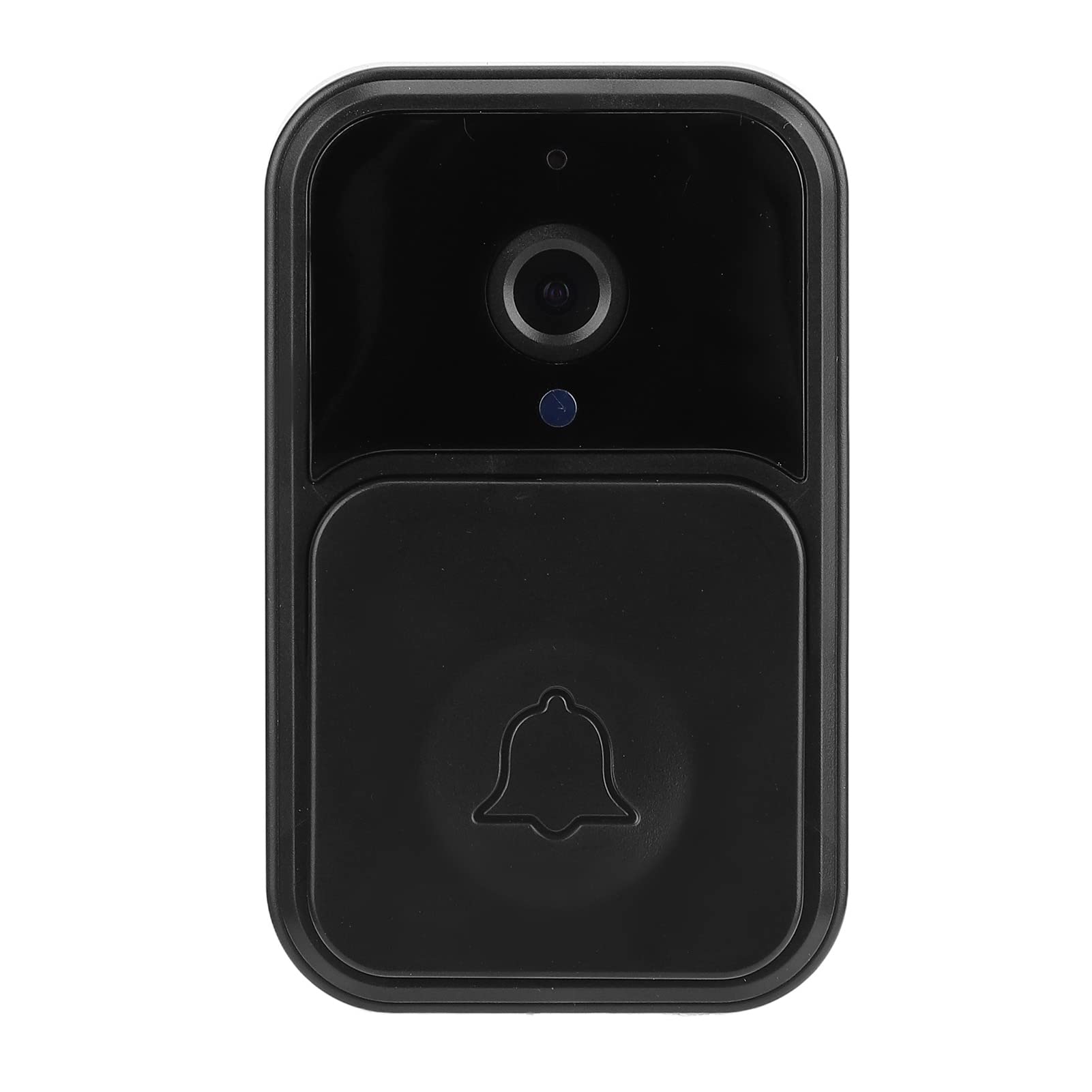 Video Doorbell, 1080P WiFi Smart Video Security Camera, 2 Way Talk 1000mAh Multifunctional Video Doorbell, Support 128G Additional Memory Card (black)
