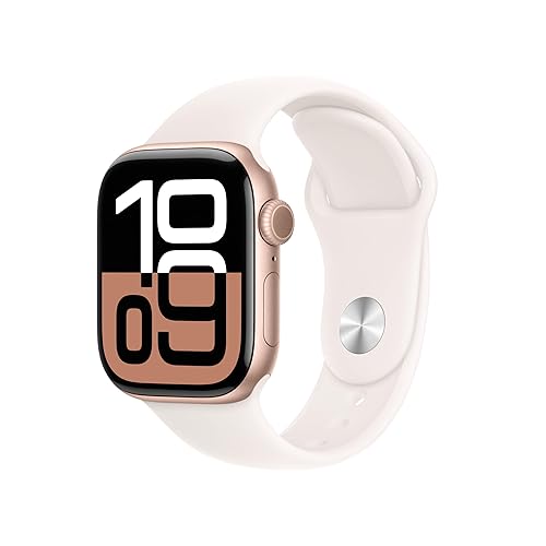 Apple Watch Series 10 [GPS 42mm case] Smartwatch with Rose Gold