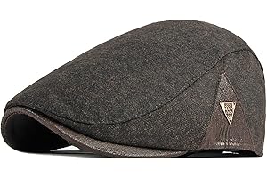 JAOAJ Men Flat Cap Newsboy Ivy Hat, Beret Cap Duckbill Hat, Driving Cap Hunting Hat