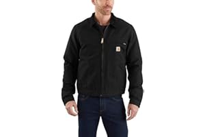 Carhartt Men's Relaxed Fit Duck Blanket-Lined Detroit Jacket